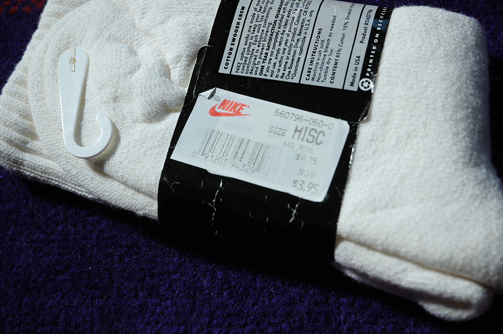 Vintage 90s Nike Air Brand New Cotton Crew High Socks