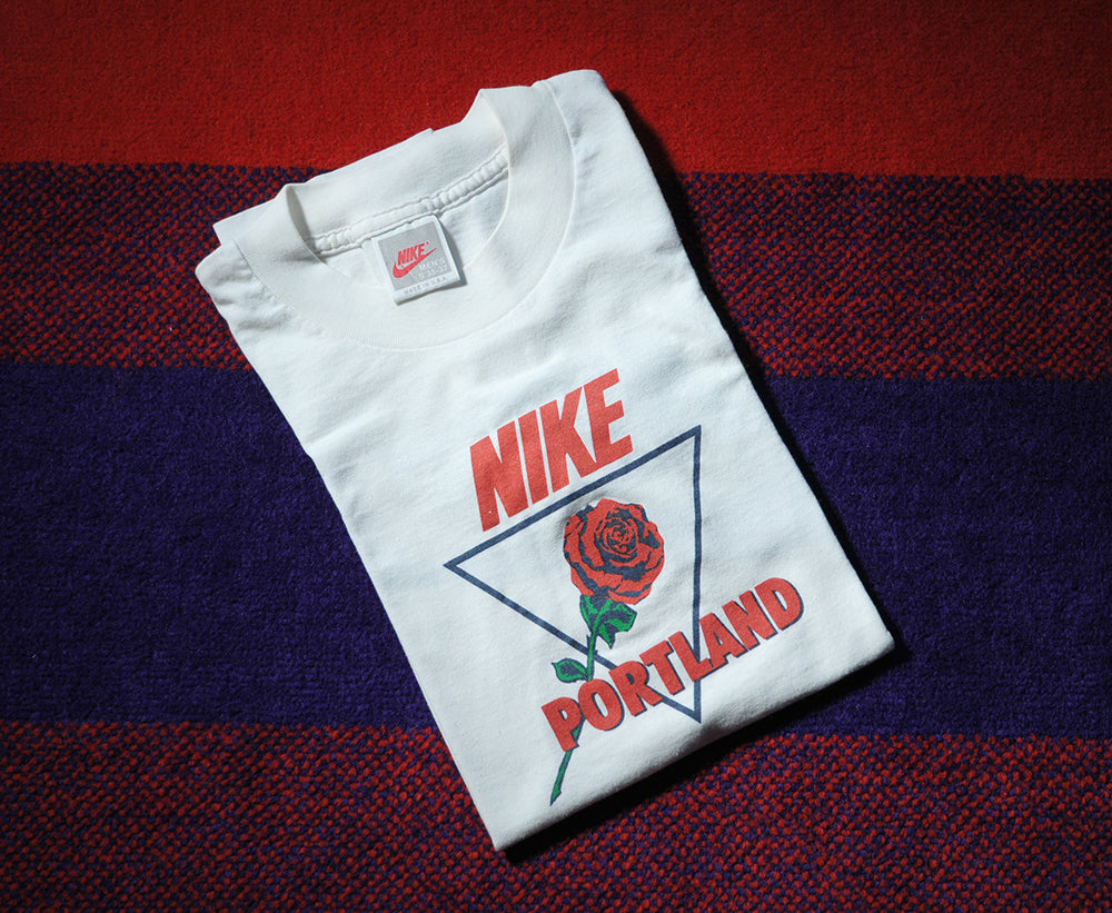 Vintage 90s Nike Air Just Do It Portland Rose Festival Marathon Single Stitch Shirt Small