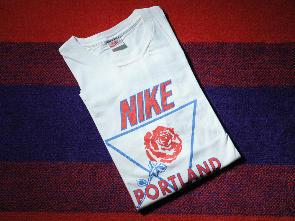 Vintage 90s Nike Just Do It Portland Marathon Rose Festival Single Stitch Shirt Medium