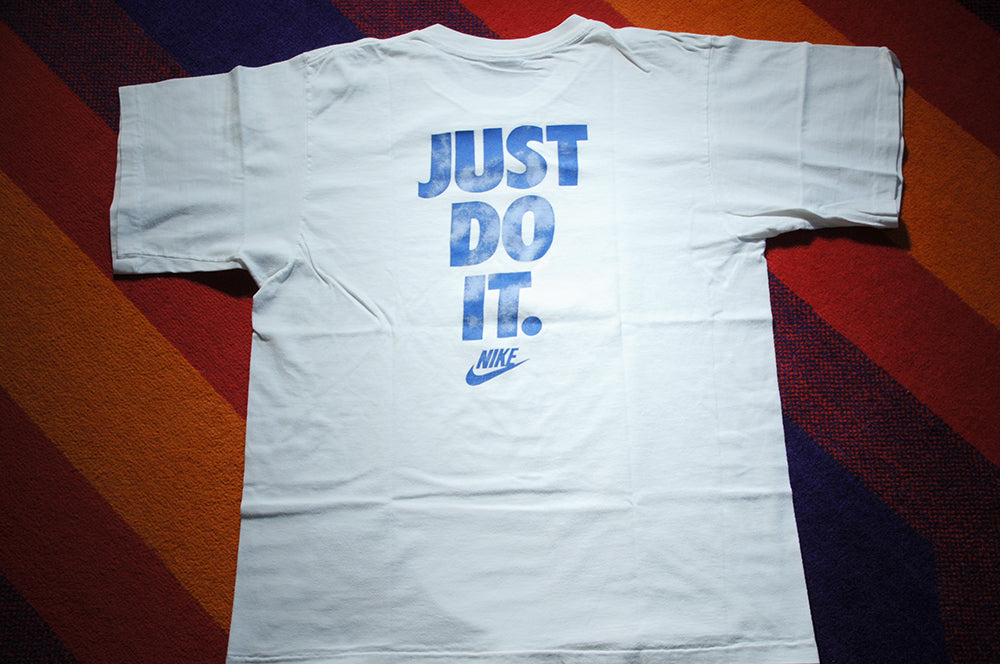 Vintage 90s Nike Just Do It Portland Marathon Rose Festival Single Stitch Shirt Medium