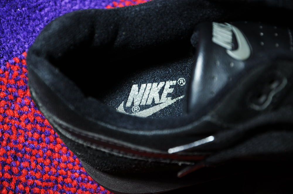 Vintage 80s Nike Waffle Trainer Pure Black sz8.5