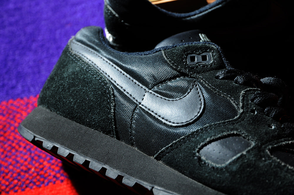 Vintage 80s Nike Waffle Trainer Pure Black sz8.5