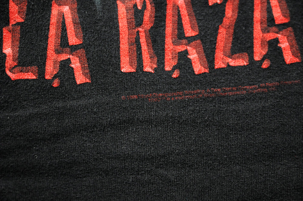 Vintage 90s WCW Wrestling Konnan Wolf Pack LWO Arriba La Raza Shirt XL